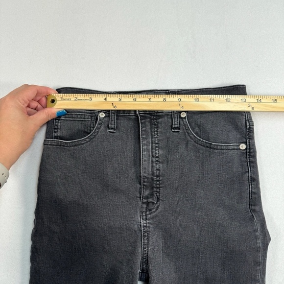 Madewell Jeans Womens 27 Faded Black 11" Skinny High Rise - Picture 9 of 14